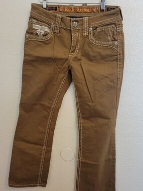 Rock Revival Mack Brown Slim Boot Jean